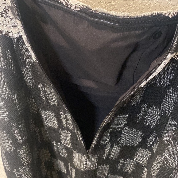 W by Worth Dappled Tweed Strapless Dress - Size 10 - Picture 9 of 11